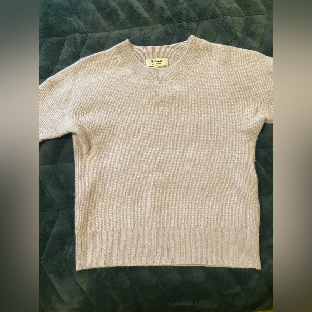 Madewell 100% Cashmere Lilac Sweater | XXS